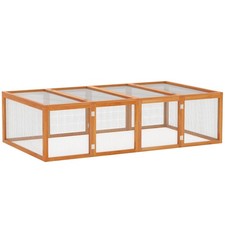 PawHut Rabbit Hutch Cage