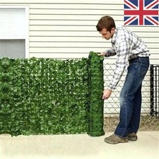 Artificial Hedge 3M Fake Ivy Leaf Garden Fence Balcony Privacy Screen Wall Panel
