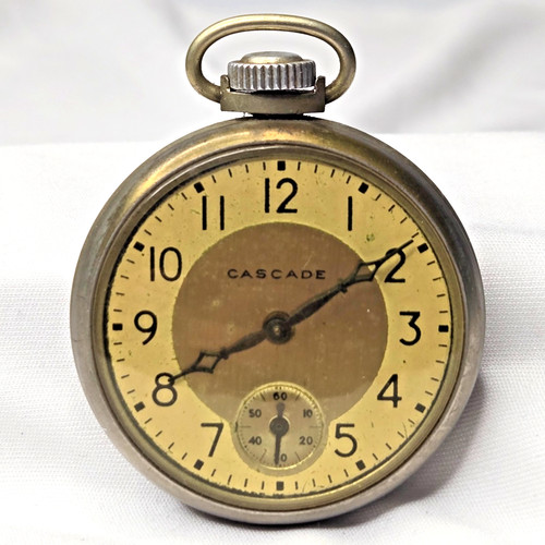 Vintage cascade pocket watch - cascade,