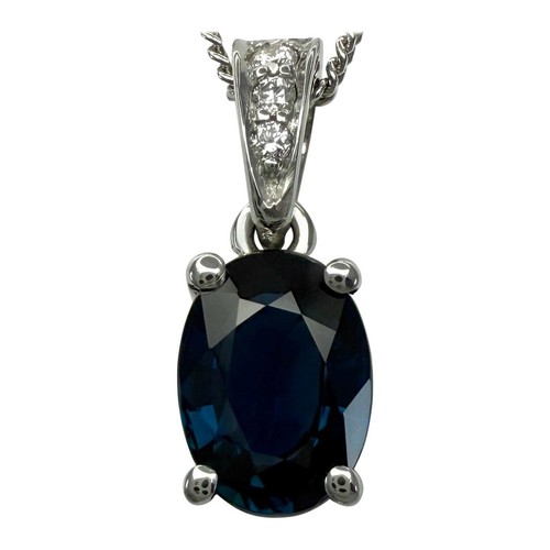 03ct deep blue oval - blue,