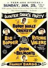 RR21 Vintage Buddy Holly Rock & Roll Concert Advertisement Music Poster A3/A4