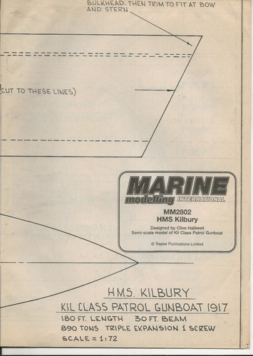 Model boat plans - , mm