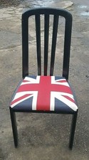 Upcycled Union Jack Chair 
