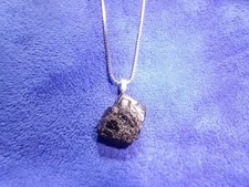 Raw Rhodolite Garnet Pendant -