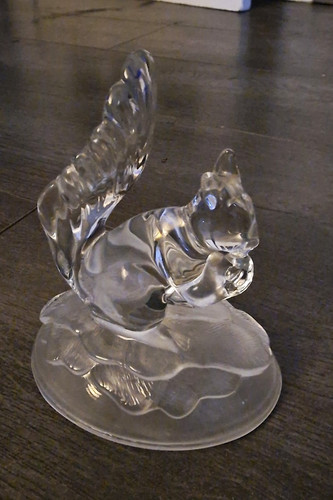 Vintage crystal squirrel - crystal,