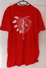 Adam And The Ants 2016 Red Tour T. Shirt Warrior  Flocked Front Graphic Sz Large