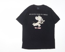 Tom & Jerry Men's Black