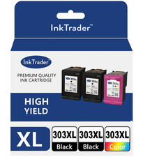 Refilled HP 303XL Black x2 /