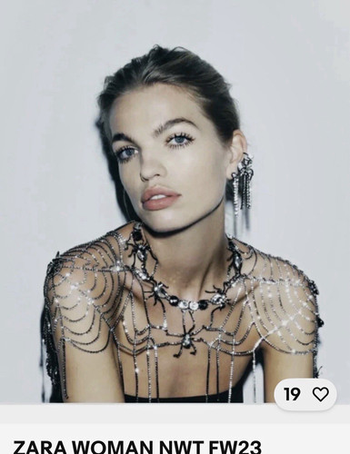 Zara fw23 spider web bib - fw23,