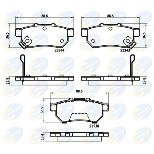 Brake pads set for - pads,