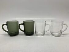 4x ARC France Glass Tankards