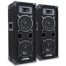 MAX Dual 6" Passive DJ Speakers Pair 1200W for Parties & Events