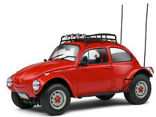 SOLID 1:18 DIE CAST CAR VOLKSWAGEN BEETLE BAJA 1976 RED ART S1809602