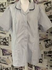 Alexandra Workwear Blue Striped Nurses Tunic Top Size XL/47” NWOT