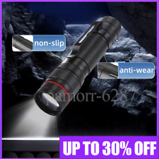 Rechargeable 990000LM LED Flashlight Tactical Police Super Bright Torch Zoomable