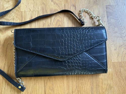 Next black clutch - bag, with