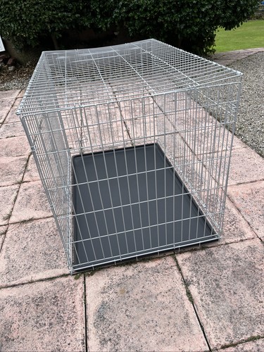 Folding dog crate - crate, with