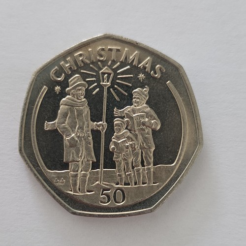 1991 gibraltar christmas 50p - gibraltar,
