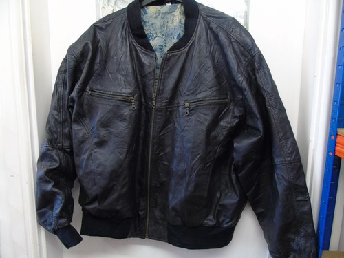 Vintage mens leather bomber - mens,