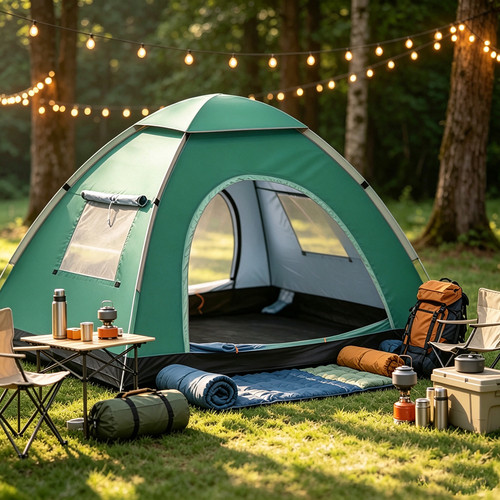 Man person pop up tent - person,