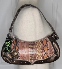 NWT Sharif Snakeskin Embossed