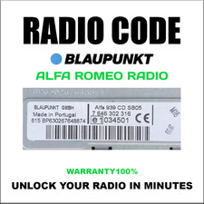 BLAUPUNKT RADIO CODE UNLOCK