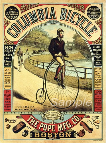 Penny farthing bicycle - penny,