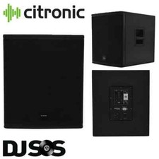 Citronic CASA-15BA 15' Active Subwoofer 1800w Bass Bin DJ Disco