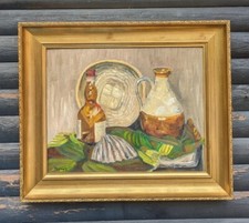 STILL LIFE VINTAGE FRAMED ORIGINAL OIL PAINTING  after EDOUARD MANET