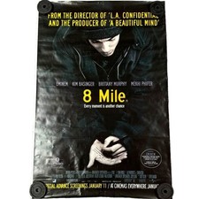Eminem Promo Poster Rare 8 Mile 2002 Original Film Movie Bus Shelter Rap Poster