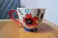 Alex And Zoe Large Tea Cup With Poppy Pattern