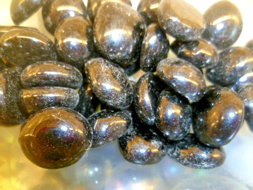 41x shiny speckled black glass - speckled,
