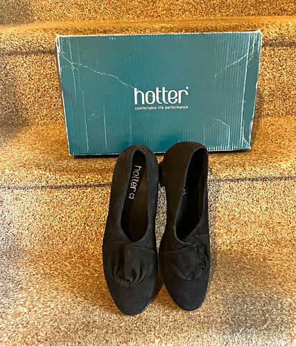 Hotter women black - hotter, suede