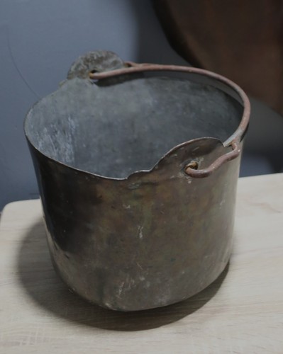Antique primitive copper apple - primitive,