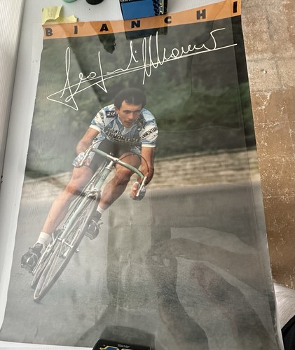 Vintage bianchi cycling poster - vintage,