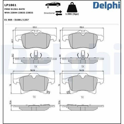 Disc brake - brake, set