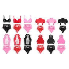 Womens Lingerie Set Nightwear Clubwear Pole Dance Outfit High Waist Top Soft