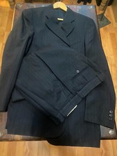 Ciro Citterio Blue City Collection Pinstripe Suit 40L