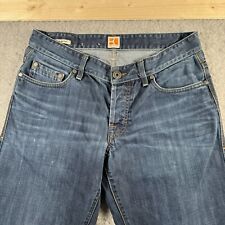 Hugo Boss Jeans Mens Size W32 L31 Colour Blue Orange 31 Regular Fit Button Fly