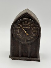 Thermoclock Bakelite Dashboard Cathedral Thermometer Circa 1930’s