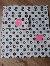 Fabric Bundle Cream Red Blue