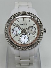 Fossil ES-1967 Ladies Quartz Calendar Dial Watch - GWO **Pls READ DESCRIPTION **