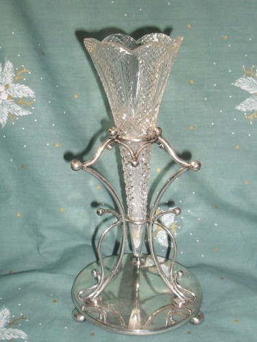 Antique silver plated epergne - antique,