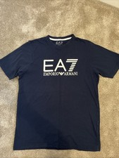 Armani Men's T-Shirt EA7 Blue