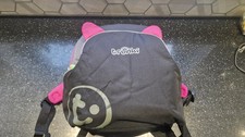 Trunki Boostapak Black Pink Travel Seat Backpack Rucksack Booster Seat 2-in-1
