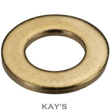 SOLID BRASS WASHERS  FORM A THICK TO FIT BOLTS & SCREWS M2.5 3 4 5 6 8 10 12 16 