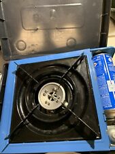 Camping Gas Cooker Campgaz Bistro 2 + 2 Full Cans Of Gaz