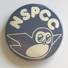 NSPCC Vintage Pin Badge National Society Prevention of Cruelty to Children
