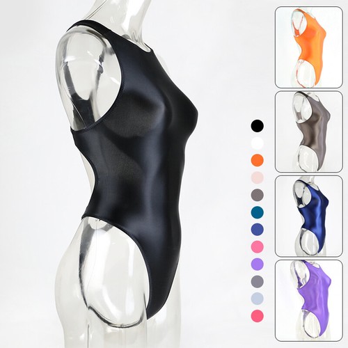 Women shiny highcut bikini - women,
