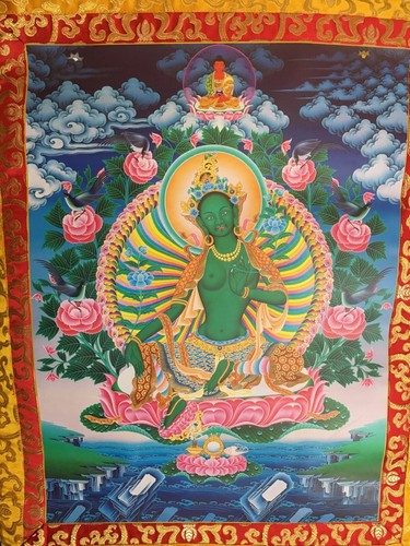 Green tara poster - green,